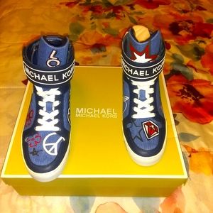 Michael Kors Trent Embroidery High Top Sneakers